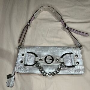 VTG Y2K Guess Small Baguette Bronze Animal Texture Shoulder
Bag/Pre/Great Condit